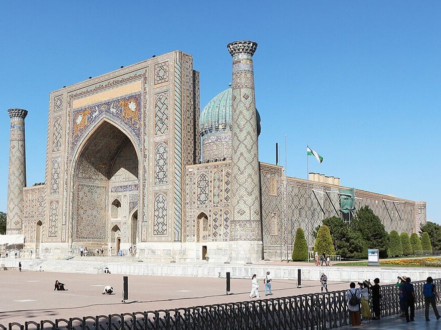 Sher-Dor Madrasa on the Registan, Samarkand
